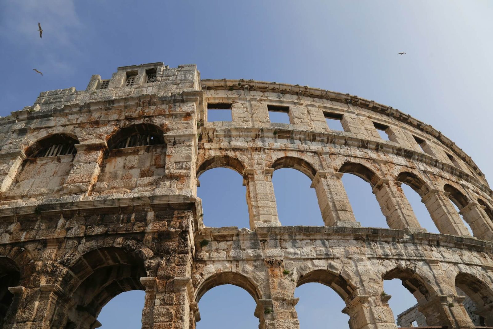 The Roman amphitheatre in Pula